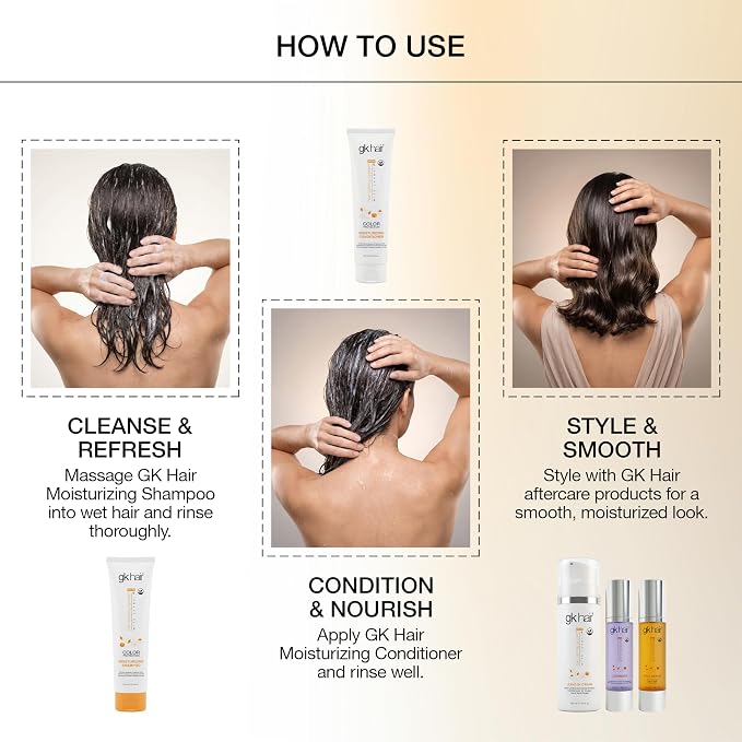 GK HAIR Travel Size Shampoo Conditioner set | Curly Hair Shampoo & Conditioner For Color Protection | Made with Aloe vera, Parki Butter | Free of Parabens Phthalates Sulfate Free 3.4 Fl Oz