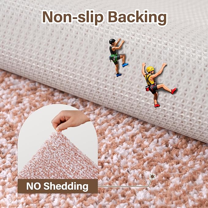 36x24 Large Bathroom Rugs Washable Non Slip, Pink Bath Mat for Bathroom Floor Tub, Soft Absorbent Quick Dry Mats for Shower, Bathtub,Home Decor