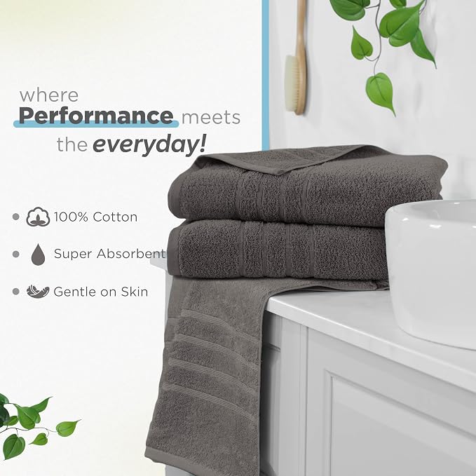 Martex 2-Pack Ultimate Performance Bath Sheet Set, Eiffel Tower, 33" x 65" | 100% Cotton, Extra Large Bath Towels, Super Absorbent, Low-Linting, Supersoft