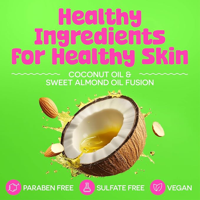 BeYoutiful Coconut Lime Body Wash Soap for Teens and KIds, Shower Gel, 32oz | Moisturizing Natural Ingredients for Sensitive Skin, Hydrating Shower Gel, Cruelty Free Teen Tween Girl Skin Care