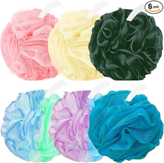 Amazerbst loofah,6 Pack Shower loofah loofah Sponge,Bath Sponge Body Scrubber for Women and Men
