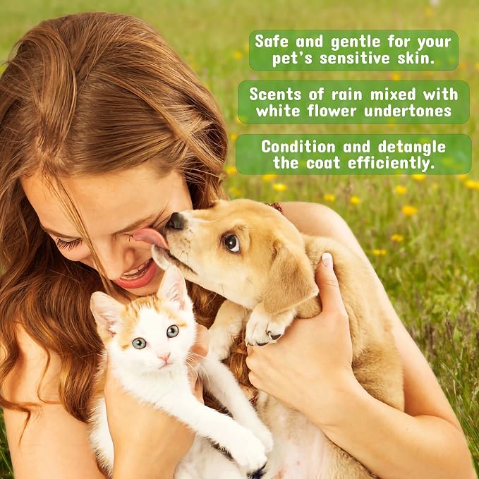 Pet Silk Rainforest Spray Cologne 4oz, Deodorizing Body Perfume & Condtioner, Clean/Fresh Light Florard Scent for Pet Grooming needs for Dogs, Cats and more!