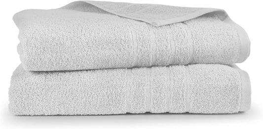 Martex 2-Pack Ultimate Performance Bath Sheet Set, White, 33" x 65" | 100% Cotton, Extra Large Bath Towels, Super Absorbent, Low-Linting, Supersoft