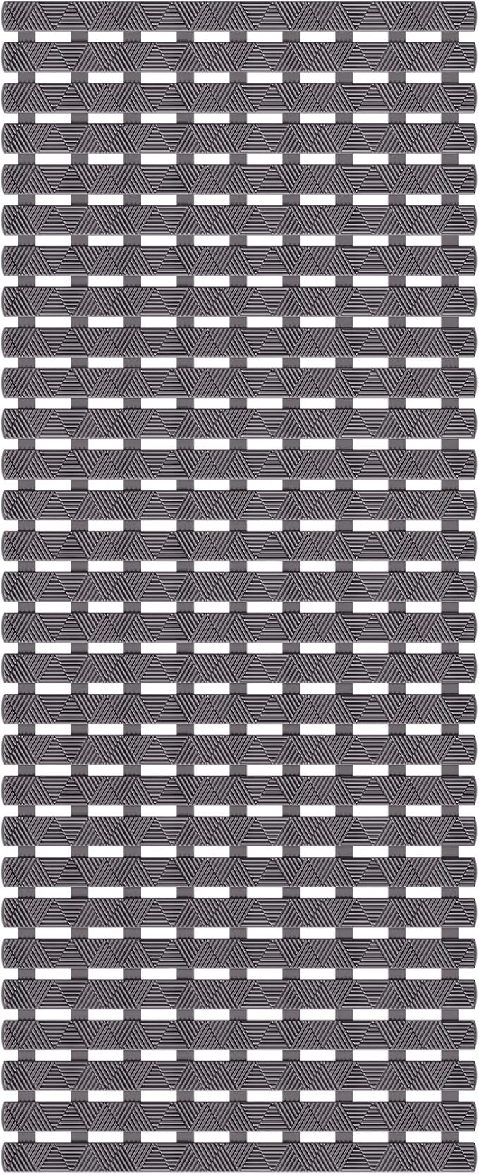 Bathtub Mat Non Slip - for Inside Bath Tub & Shower, Large 40x16 Inch, 261 Strong Suction Cups, Soft Textured Surface, Fast Drain & Quick Dry, Bathroom Safety Mat, Dark Gray, Matace