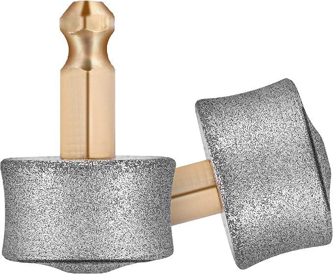 REXIPETS Dog Nail Grinder Replacement Head - Pet Nail Grinder Diamond Tip for Paws- 2 Pack Professional Dog Claw Grinder Bits Replaceable Diamond Nail Grinder Wheel (Tall)
