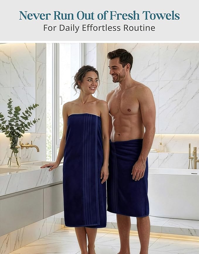 Casa Platino Oversized Bath Sheet Towels, 4 Pack Bath Sheet(36"x 72"), 100% Ring Spun Cotton Bath Sheets, Highly Absorbent Bath Sheet Towels, Quick Dry Bath Towels, Luxury Bath Sheet - Navy