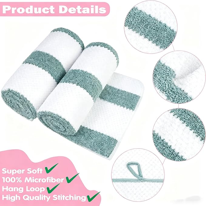 2-Pack Microfiber Bath Towels (27x54 Inches) - Ultra Soft & Quick Dry, 3X Absorbency, Lightweight for Gym, Yoga, Travel & Spa - Perfect for Home, Fitness & Post-Workout
