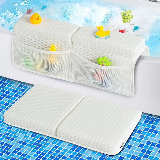 OS OMYSTYLE Baby Bath Kneeler Pad Set, White