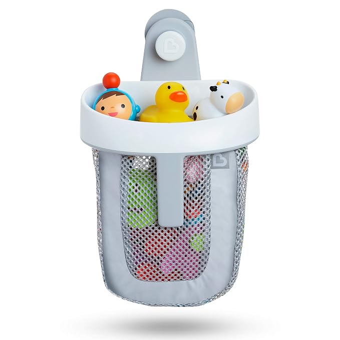 Munchkin® Bath Essentials Set with Bonus Wind-Up Swimming Penguin, 3 Piece, Grey