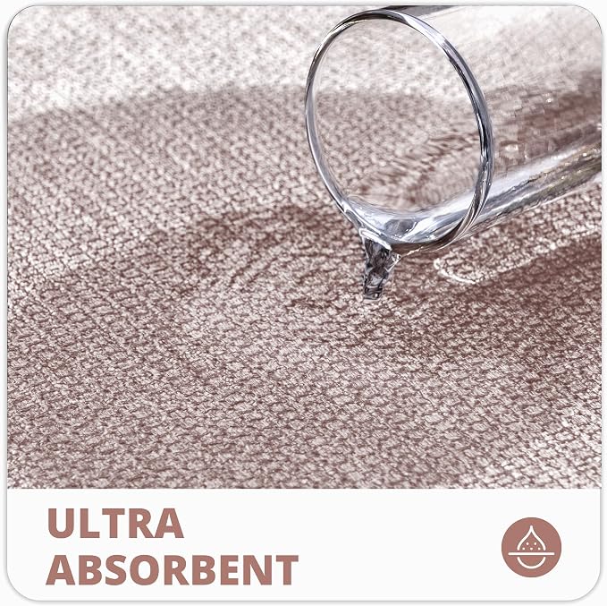 Bosap Bath Mat,Ultra Thin Bathroom Runner Rugs,Large Bath Mats for Bathroom,Quick Dry,Non-Slip,Machine Washable,Low Pile,Bath Rug,Shower Outside,Sink,Home Decor Accessories.Beige,3'x5'(36x60inch)