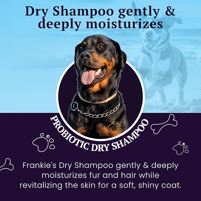 Dog Soothing Dry Shampoo with Probiotics, Helps Refresh Coat Between Baths