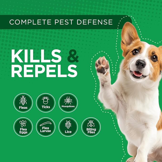 TevraPet Activate II Flea and Tick Prevention for Dogs, Small Dogs 4-10 lbs, Topical Drops, 4 Months Flea and Tick Treatment