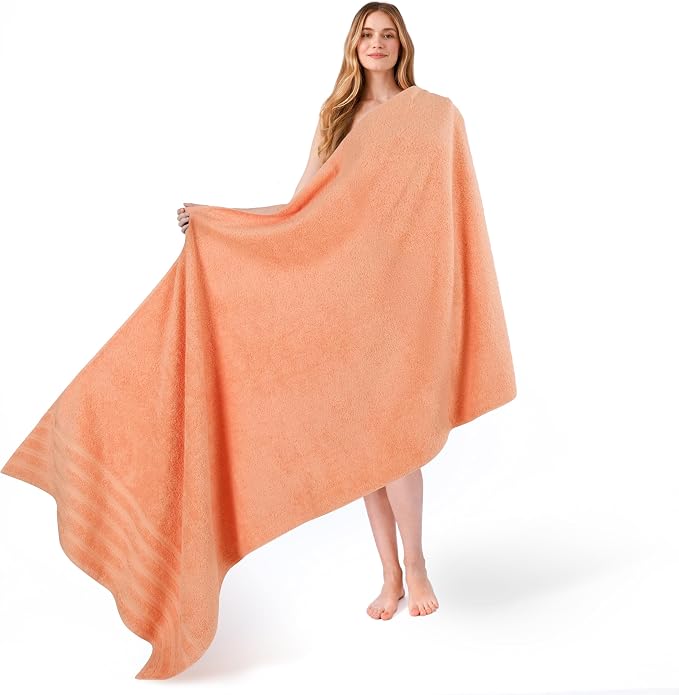 American Soft Linen 100% Cotton Luxury Turkish Towels, 35x70 XL Bath Sheet | Soft Absorbent Quick Dry OEKO Tex Standard 100 Certificated Durable Machine Washable Breathable Premium Hotel Quality