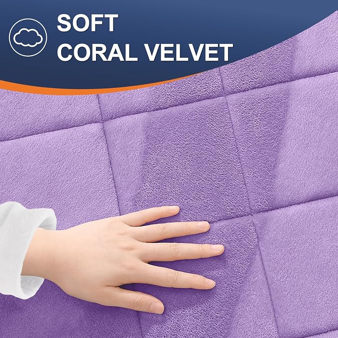 OLANLY Memory Foam Bath Mat 59x34, Ultra Soft and Absorbent Bathroom Rugs, Machine Washable, Comfortable Bath Carpet for Bathroom Floor, Tub and Shower, Lavender
