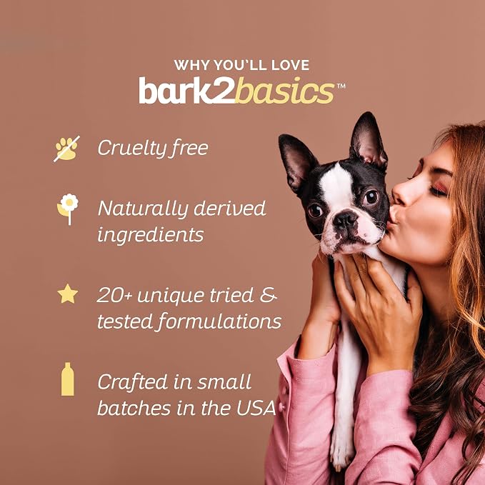 Bark2Basics Econo Bath Dog Shampoo, 1 Gallon - Ultra Mild, All Natural Ingredients, Gently Cleans and Moisturizes, Adds Shine to Coat, Fresh Scent