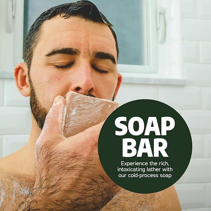 Dr. Squatch Natural Men’s Bar Soap - Cold Process Body Soap Bar with Natural Oils - Gifts for Men - Coconut Castaway, Wood Barrel Bourbon, Fresh Falls, Birchwood Breeze & Coastal Mist (5 oz, 5-Pack)