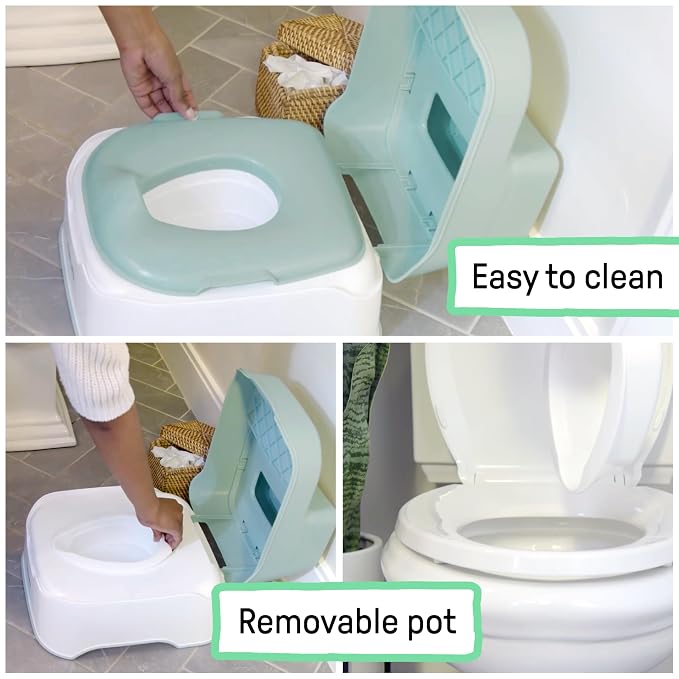 Ingenuity Prepare to Potty 3-in-1 System - Potty Training Toilet, Topper, Step Stool, Easy Setup, for Toddlers Ages 18 Months+ (Pack of 2)