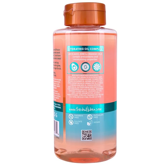 Tree Hut Vitamin C Wash, Gently Cleanses and Leaves Skin Looking Fresh and Radiant, Body Wash, 18 Fl Oz
