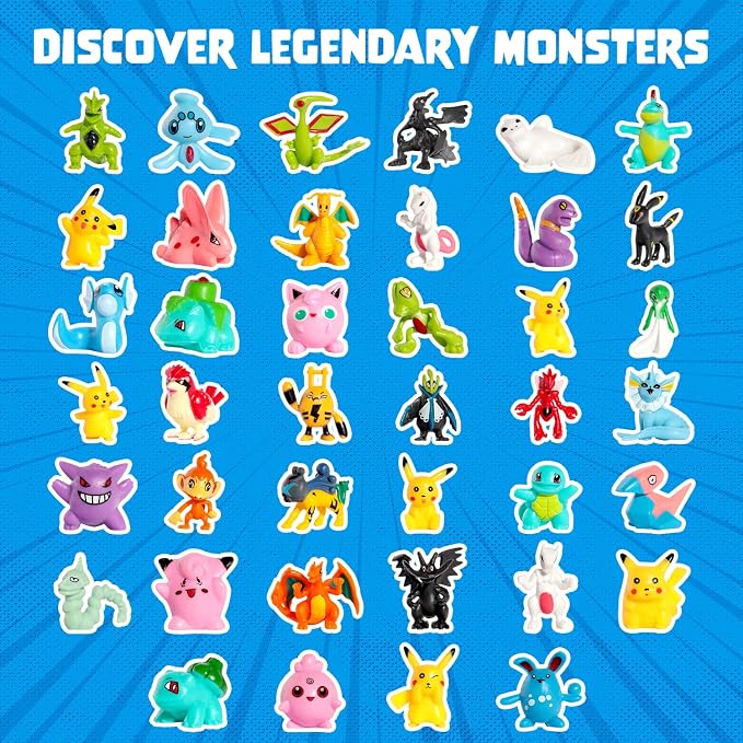 Poke Monster Bath Bomb for Kids with Surprise Toys Inside (1 Pack) - Large Bubble Bath Bombs for Boys & Girls - Skin-Safe, Made in USA, Birthday Gift for Kids by Two Sisters