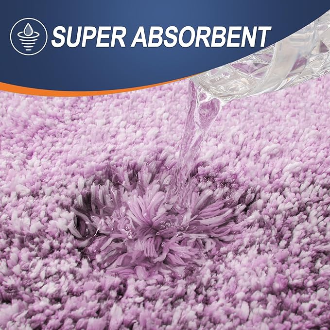 OLANLY Large Bathroom Rugs Mat 50x30, Extra Soft Absorbent Microfiber Bath Rugs, Rubber Backing, Quick Dry, Washable Bath Mat for Bathroom Floor, Tub and Shower, Home Decor Accessories, Pinkish-Purple