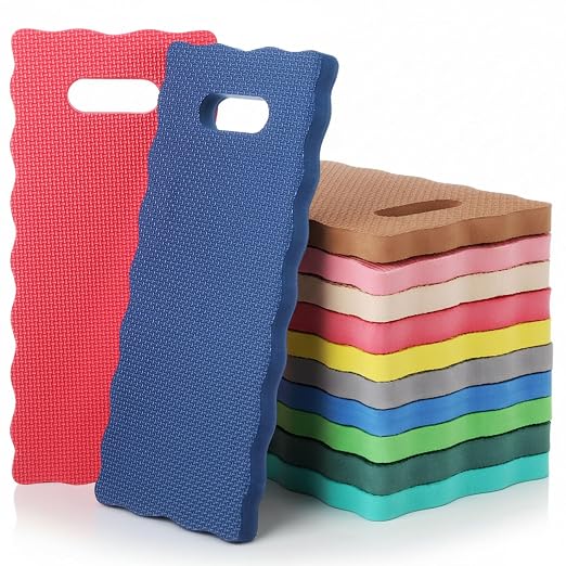Woanger 12 Pcs Garden Kneeling Mat Foam Knee Mat Gardening Waterproof Knee Cushion for Baby Bath Seat Floor Yoga Exercise Seating Praying Work Classroom, 15.7 x 7 x 0.8 Inch (Morandi,Multicolor)