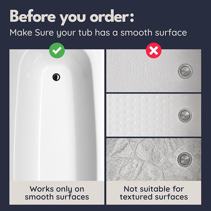 Bathtub Mat Non Slip 35x16 - homerella® Bath Mat Incl. Hooks for Drying, Extra Long, 100% BPA Free, Shower Mat Non Slip Anti Mold, Machine Washable, Shower Mats for Inside Shower Mildew Resistant