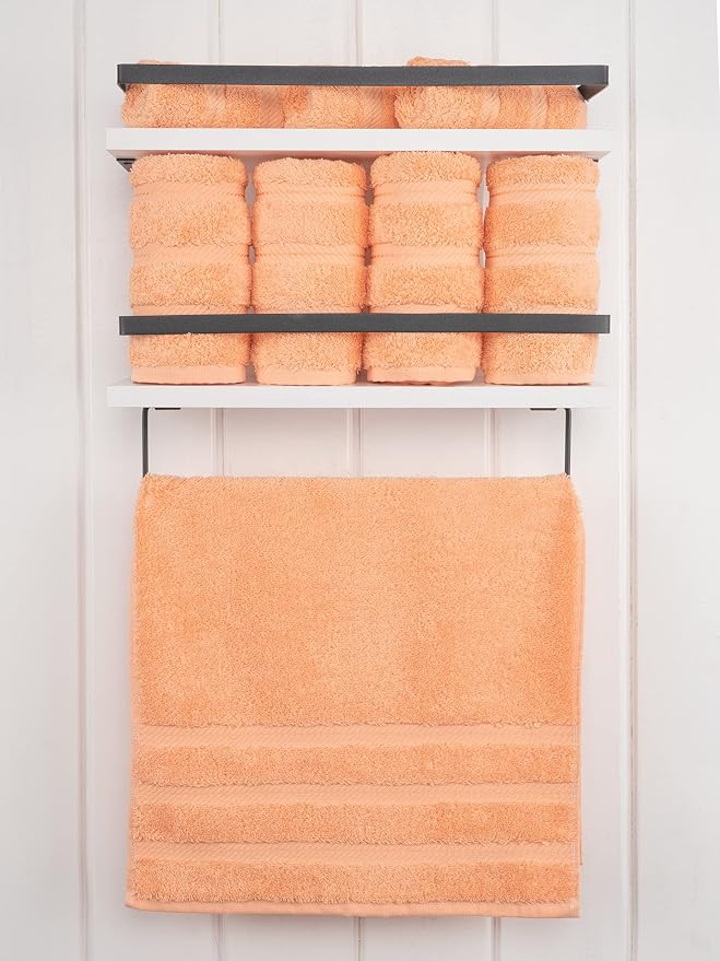 American Soft Linen 100% Cotton Luxury Turkish Towels, 4 PC Hand Towel Set | Soft Absorbent Quick Dry OEKO Tex Standard 100 Certificated Durable Machine Washable Breathable Premium Hotel Quality
