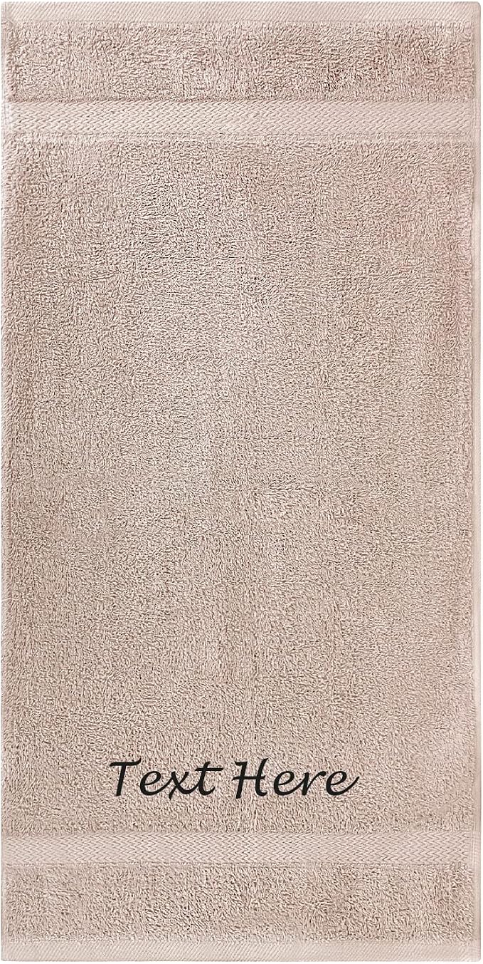 Personalized Bath Sheets Towels for Adults 30"x60" - Highly Absorbent & Super Soft Turkish Cotton Bath Towels for Bathroom, Gym and Hotels - Extra Large Bath Towels - Cream Bath Sheet