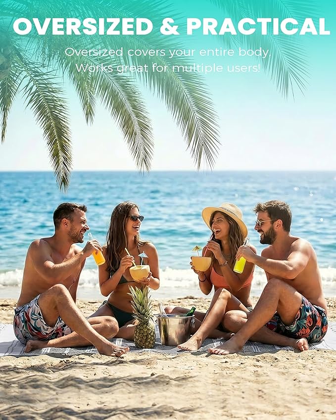 Turkish Beach Towel Quick Dry Sand Free Mens Birthday Gift Ideas for Dad Father Day Husband Brother Uncle Boyfriend in Law Male Boss Grandpa Him Retirement 60th 50th 40th 30th Wife Daughter Son