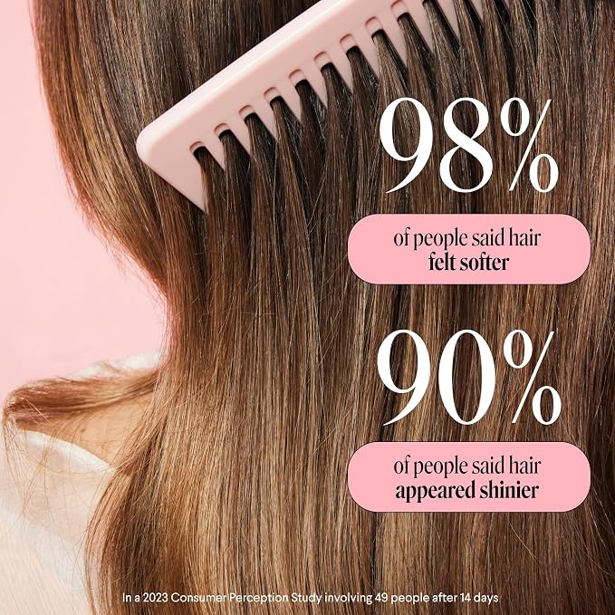 MONDAY HAIRCARE Smooth Shampoo + Conditioner Bathroom Set (2 Count) 27 oz Each For Frizzy, Coarse & Curly Hair Made with Coconut Oil, Shea Butter & Vitamin E 100% Recyclable Bottle Pink