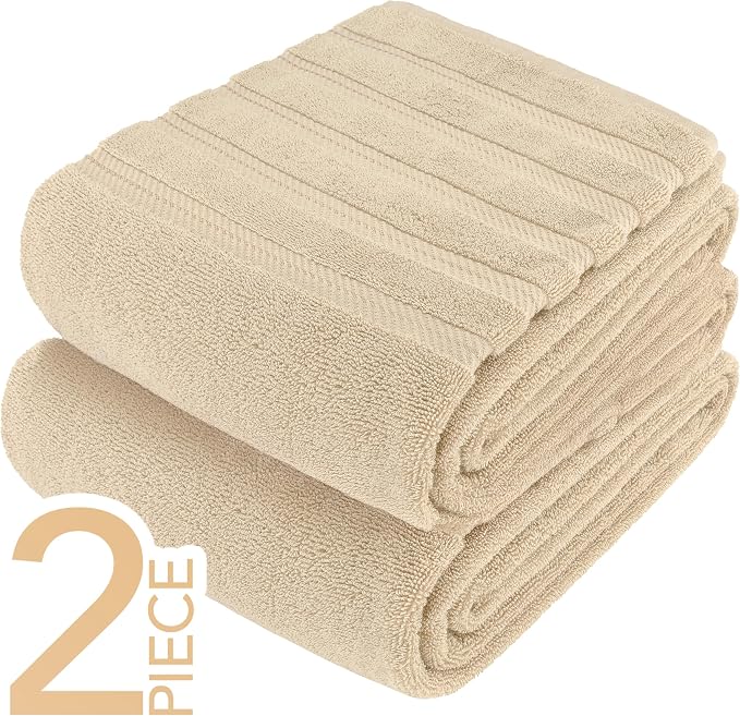 American Soft Linen 100% Cotton Luxury Turkish Towels, 2PC 35x70 Bath Sheet | Soft Absorbent Quick Dry OEKO Tex Standard 100 Certificated Durable Machine Washable Breathable Premium Hotel Quality