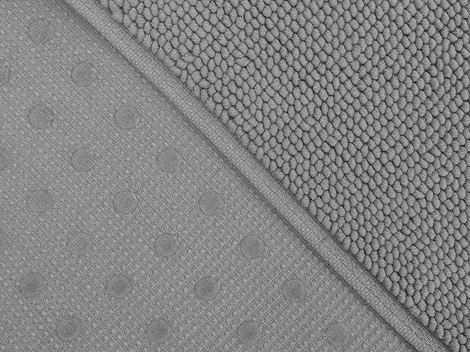 Cotton Paradise 100% Cotton Turkish Bathmat Rug, Soft Absorbent Quick Dry Non Slip, 20x34 Bathmat Rug, Light Grey