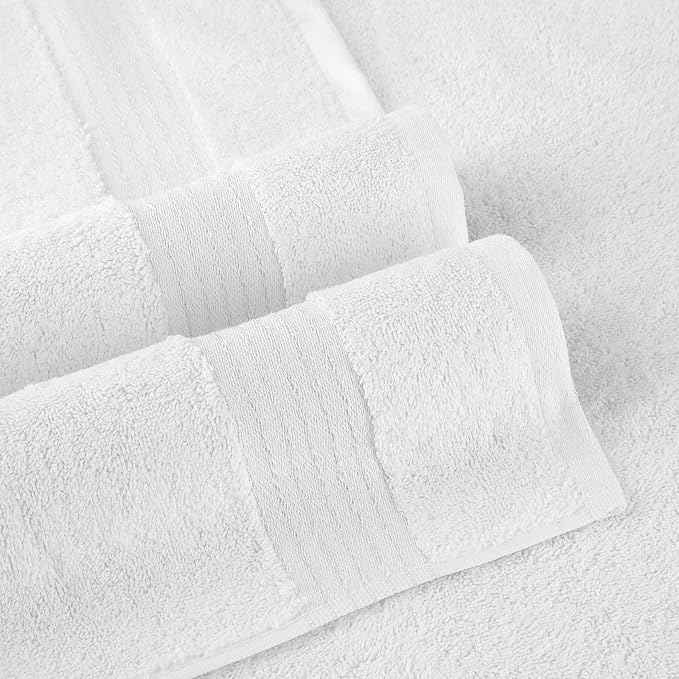 Elegant Comfort Premium Super Soft Highly Absorbent 1 Piece Oversized Bath Sheet - 40" x 80" inch, Luxurious Hotel Spa Quality 100% Turkish Cotton Extra Large Bath Towels for Adults, White