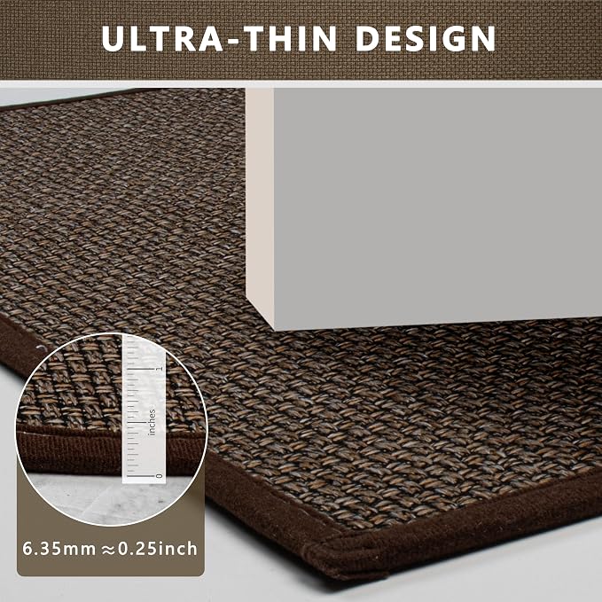 Long Bathroom Rugs Runner Bathroom Mat Quick Dry Machine Washable Bathroom Rugs Ultra Thin Door Mat, 17" x 47"