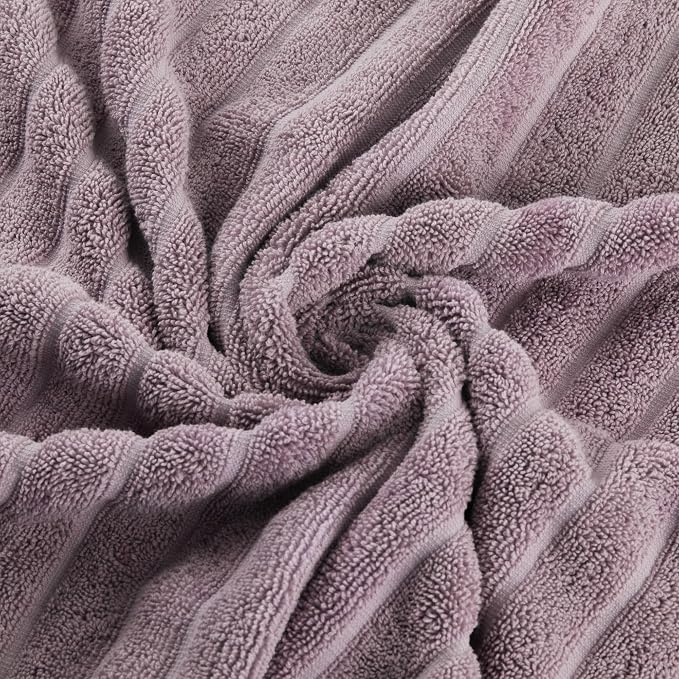Classic Turkish Towels CTT - Luxury 3 Piece Jumbo Bath Sheets, 100% Turkish Cotton, Absorbent & Ultra Comfy Bath Towel Sheets for Hotels & Spa | 40"x65" (Mauve)
