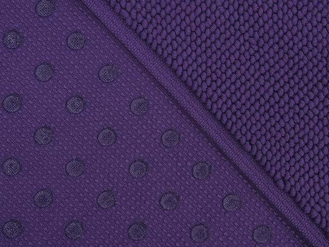 Cotton Paradise 100% Cotton Turkish Bathmat Rug, Soft Absorbent Quick Dry Non Slip, 17x24 Bathmat Rug, Violet Purple