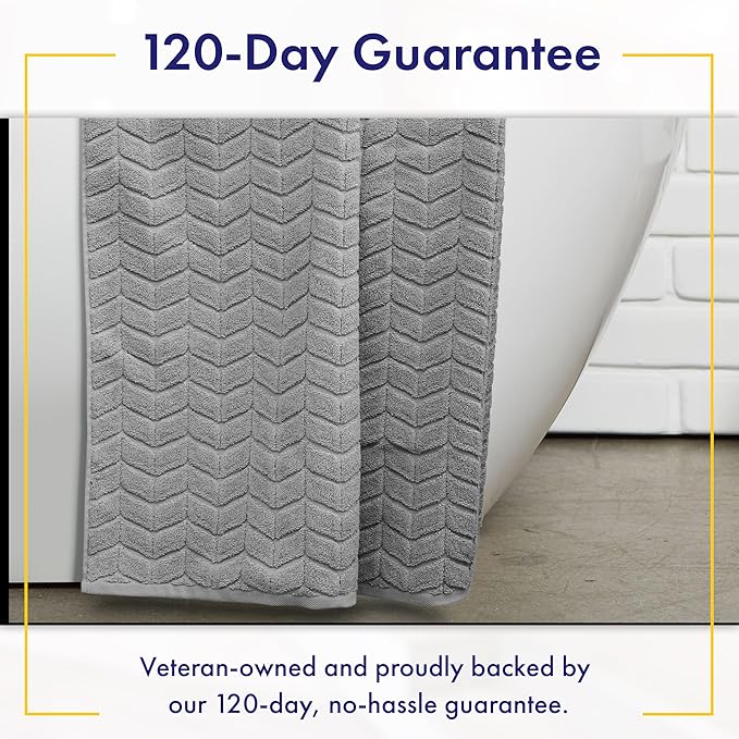 Alusa Home Ultra Soft & Stylish 700 GSM Luxury Bath Sheets | Pack of 2 | Extra Large 35x70 Inches | 100% Zero-Twist, Long-Staple Cotton | Remarkably Absorbent (Pewter Grey)