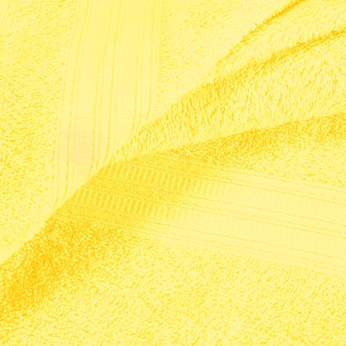 BOUTIQUO Ultra Soft Cotton Washcloths, Contains 12 Piece Face Cloths 12x12 inch, Ideal for Everyday use Face Towels, Compact & Lightweight Multi Purpose Washcloths - Lime Yellow