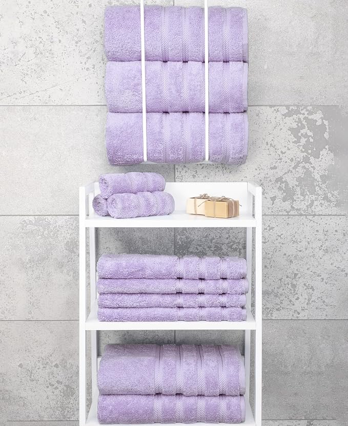 American Soft Linen 100% Cotton Luxury Turkish Towels, 4 PC Bath Towel Set | Soft Absorbent Quick Dry OEKO Tex Standard 100 Certificated Durable Machine Washable Breathable Premium Hotel Quality