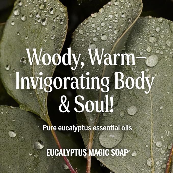 Dr. Bronner's Magic Soap-Pure-Castile Liquid Refill (Eucalyptus, 32 ounce, 1-Pack) - Regenerative Organic Certified Oils, For Body, Hair, Laundry, Pets & Dishes, Concentrated, Vegan, Non-GMO