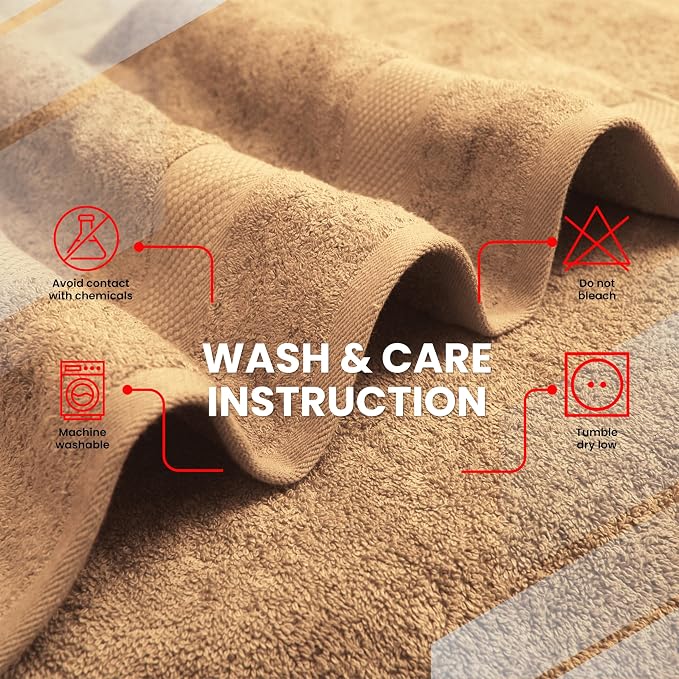 Infinitee Xclusives Jumbo Bath Sheets Towels for Adults – 600 GSM (35X70 Inches)– 100% Ring Spun Cotton, Soft and Absorbent Large Bath Towels for Bathroom