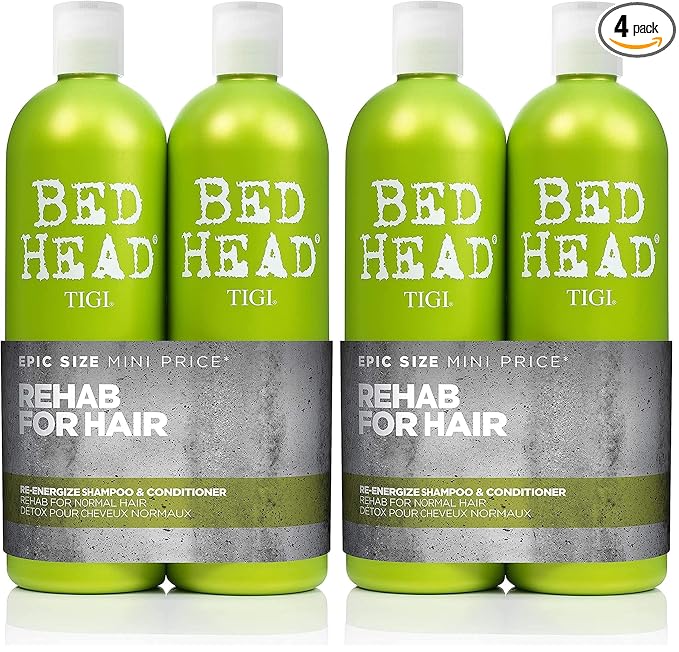 Bed Head by TIGI Urban Antidotes Re-Energize Daily Shampoo and Conditioner 25.36 fl oz 2 count (Pack of 2)