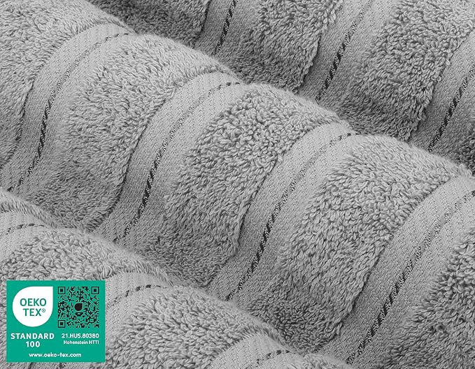 American Soft Linen 100% Cotton Luxury Turkish Towels, 4 PC Hand Towel Set | Soft Absorbent Quick Dry OEKO Tex Standard 100 Certificated Durable Machine Washable Breathable Premium Hotel Quality