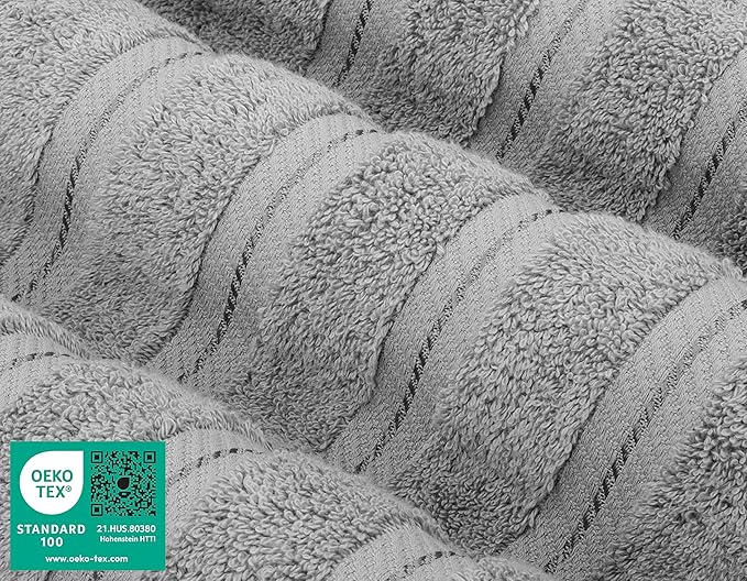 American Soft Linen 100% Cotton Luxury Turkish Towels, 4 PC Bath Towel Set | Soft Absorbent Quick Dry OEKO Tex Standard 100 Certificated Durable Machine Washable Breathable Premium Hotel Quality