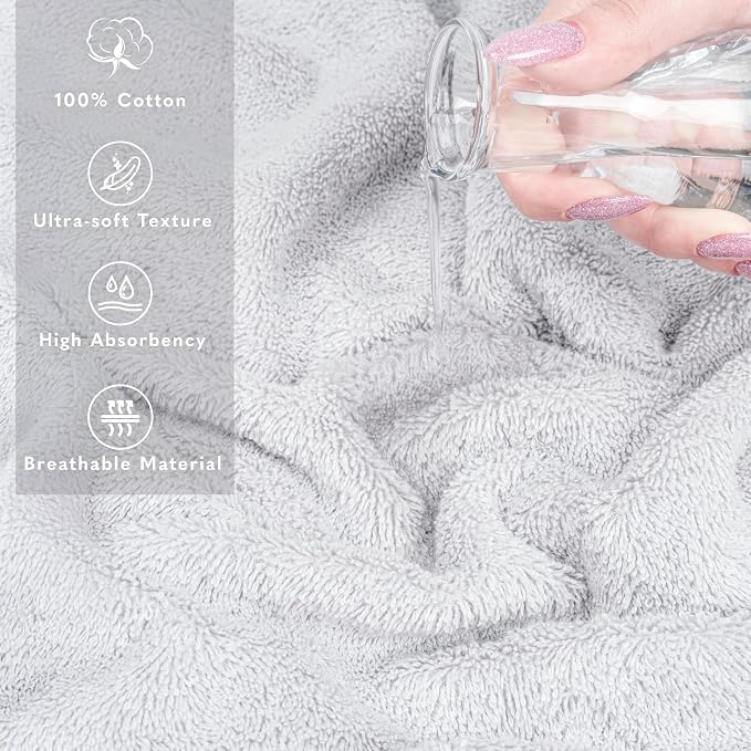 American Soft Linen 100% Cotton Luxury Turkish Towels, 40x80 XL Bath Sheet | Soft Absorbent Quick Dry OEKO Tex Standard 100 Certificated Durable Machine Washable Breathable Premium Hotel Quality