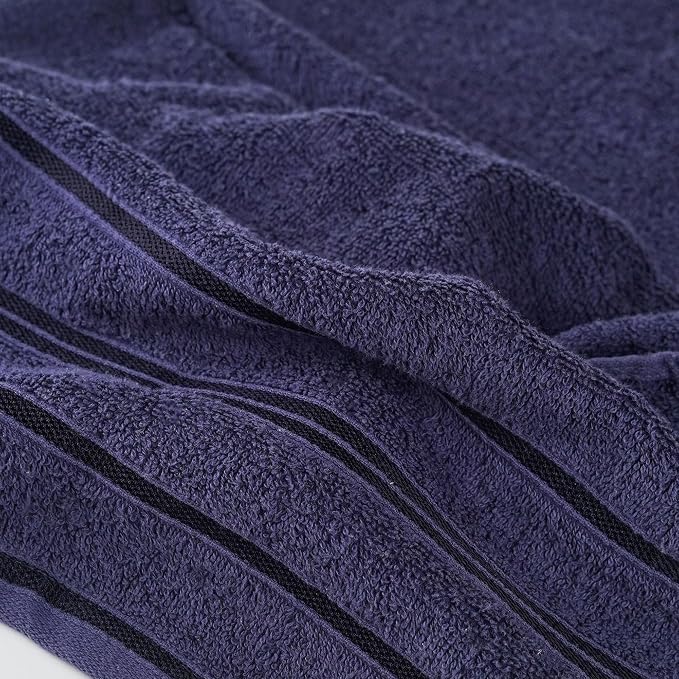 100% Cotton Bath Towel Set Pack of 6|500 GSM|Soft Large Bath Towel|Super Absorbent|Quick Dry|Ideal for Pool Home Gym Spa Hotel|Perfect for Daily Use|Bath Towel Set 27 x 54 Inches|N Blue