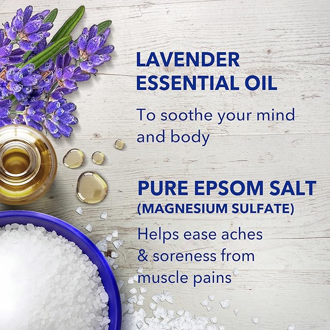 Dr Teal's Epsom Salt Soaking Solution, Soothe & Sleep, Lavender, 3lbs