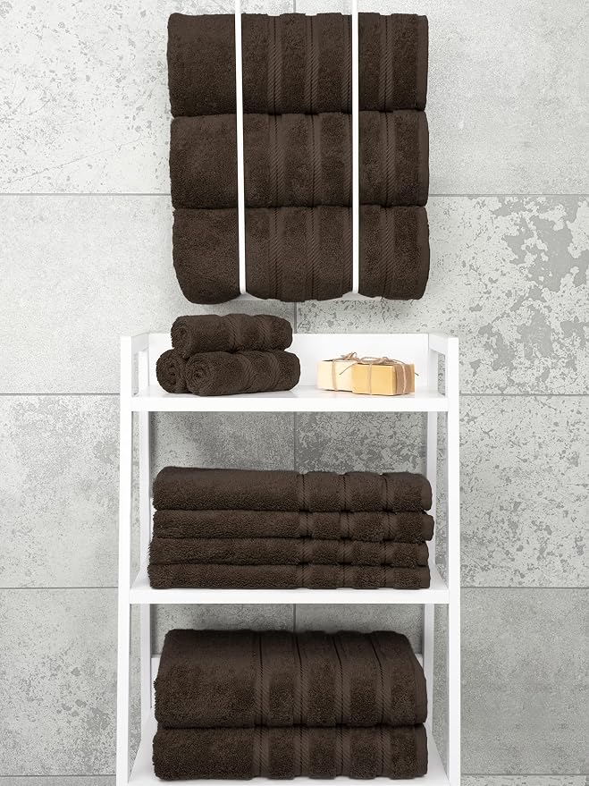 American Soft Linen 100% Cotton Luxury Turkish Towels, 4 PC Bath Towel Set | Soft Absorbent Quick Dry OEKO Tex Standard 100 Certificated Durable Machine Washable Breathable Premium Hotel Quality