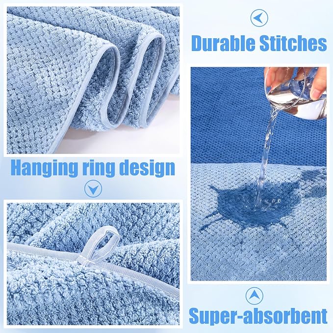 Newwiee 6 Pcs Oversized Bath Towels 40 x 80 Inches Extra Large Jumbo Bath Sheets Beach Towels for Adults Soft Quick Dry Highly Absorbent Microfiber Shower Towel with Hanging Loop(Pastel Color)