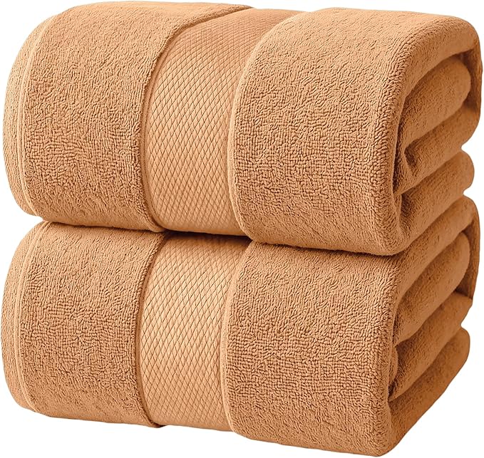 Infinitee Xclusives Jumbo Bath Sheets Towels for Adults – 600 GSM (35X70 Inches)– 100% Ring Spun Cotton, Soft and Absorbent Large Bath Towels for Bathroom